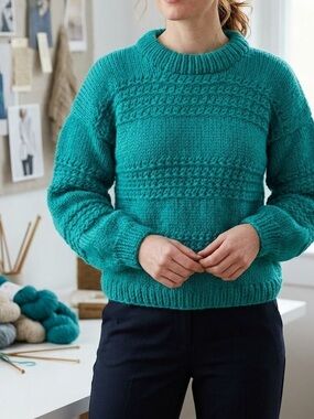 Hand Knit Chunky Sweater